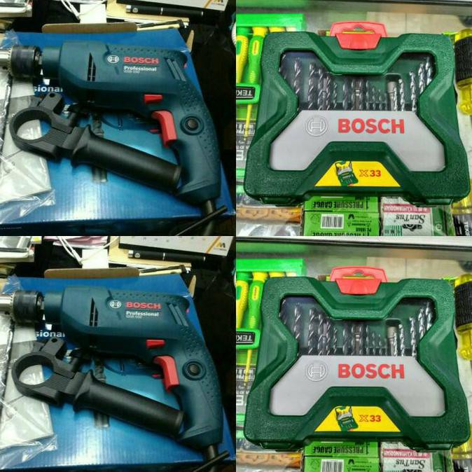 MESIN BOR BETON BOSCH GSB 550 / MATA BOR BOSCH 33 PCS X-LINE SET