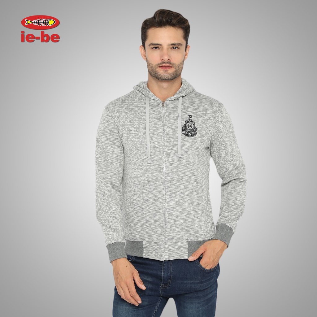 Jaket Hoodie IEBE Lengan Panjang C7AJ8028