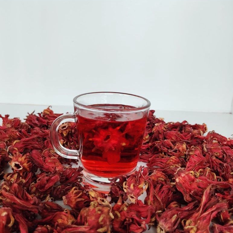 teh bunga rosela merah kering 1 kg