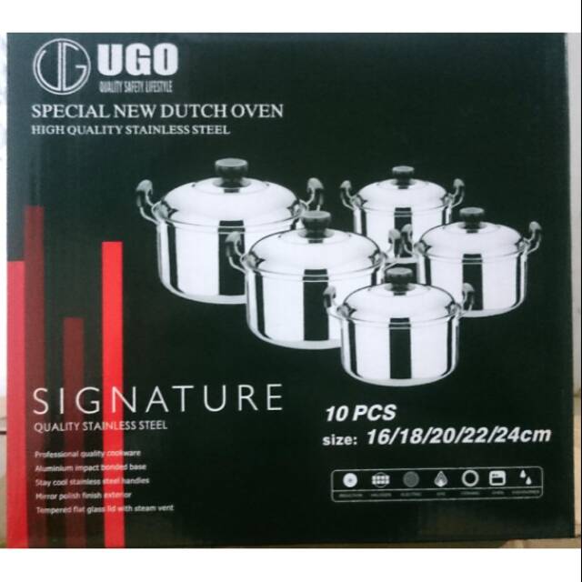 Panci set steamer UGO 10pcs