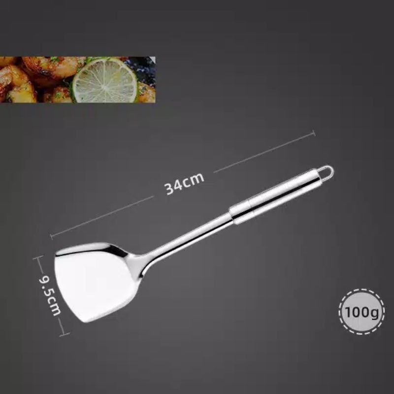 Hokkiterus21 ⭐⭐⭐⭐⭐ SUTIL steinless peralatan dapur spatula steinless sodet steinless alas masak steinless