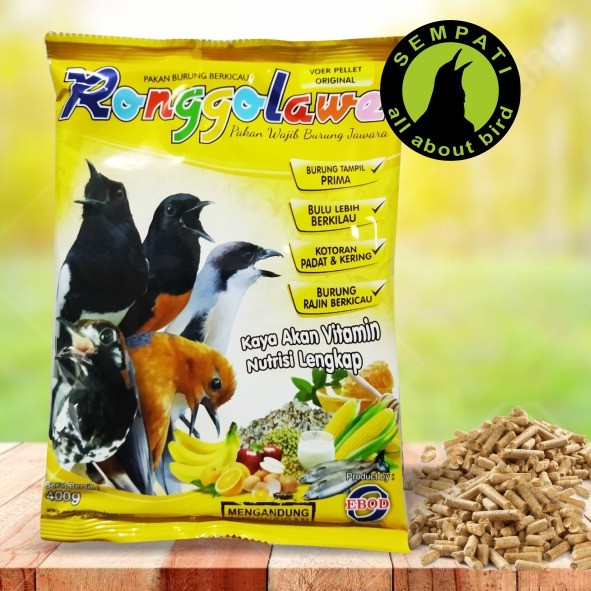 Voer Ronggolawe Ebod Jaya Pakan Burung Anis Murai Cucak Dll