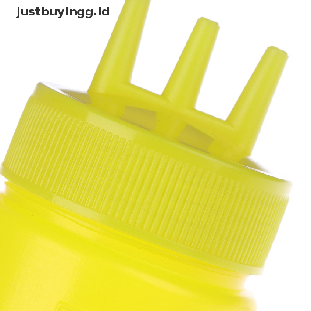 (Justbuyingg.Id) Botol Squeeze 3 Lubang Untuk Saus / Cuka / Minyak / Kecap