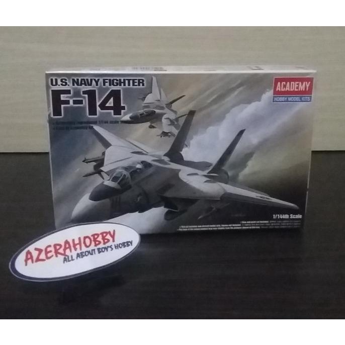 ------] ModelKit Miniatur Pesawat Jet Tempur F-14 Tomcat ACADEMY Skala 1:144