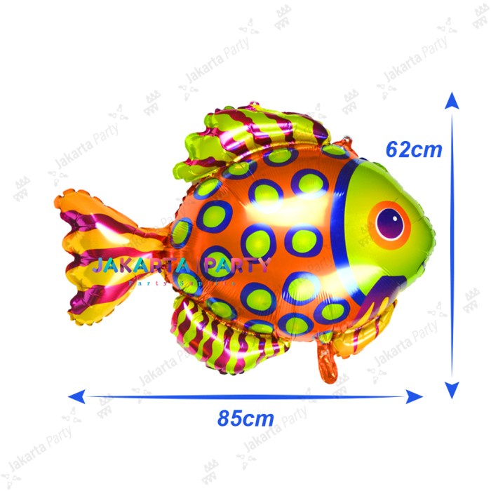 Balon Foil Ikan Jumbo / Balon Foil Karakter Fish / Balon Foil Animal