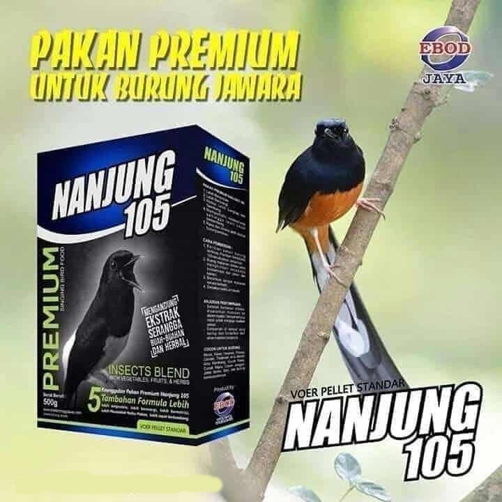Pakan Burung Nanjung 105 Voer Pellet Ebod Jaya Juara Lomba