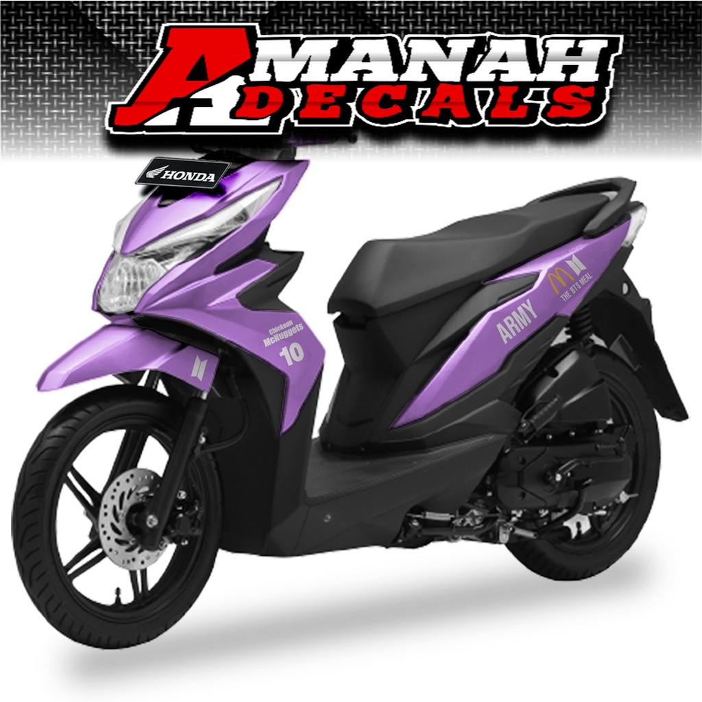 decal beat new ARMY BTS  lilac / Decal beat 2017 - 2019 / stiker/ decal beat ESP