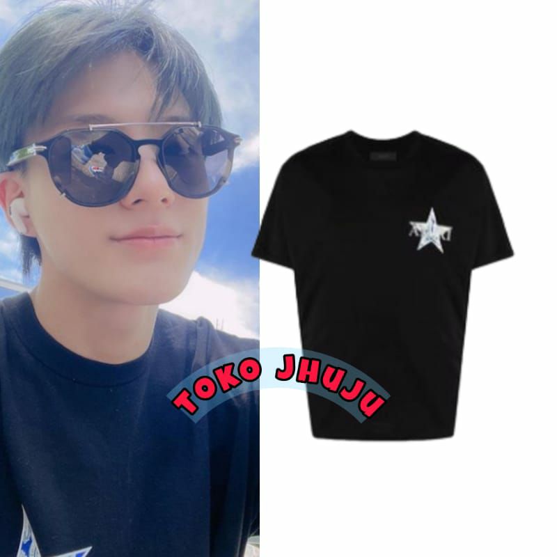 Baju Kaos NCT Dream Jeno style AMMIRI WHITE STAR LOGO SMALL