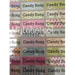 

☃ Label Nama Stiker Waterproof Sticker Flower Bunga Color Glitter SP - SP ♢