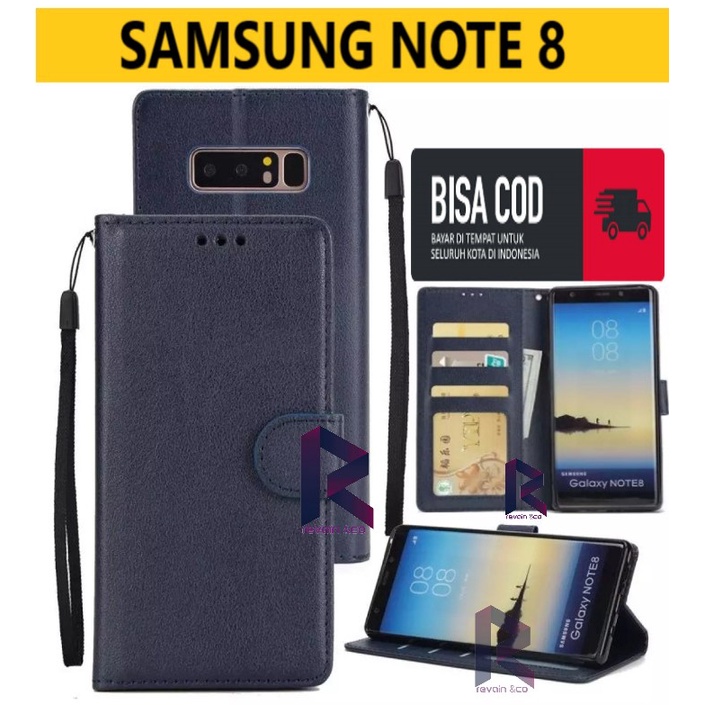 SAMSUNG GALAXY NOTE 8 CASE FLIP WALLET LEATHER KULIT PREMIUM SARUNG BUKA TUTUP FLIP CASE SAMSUNG NOTE 8