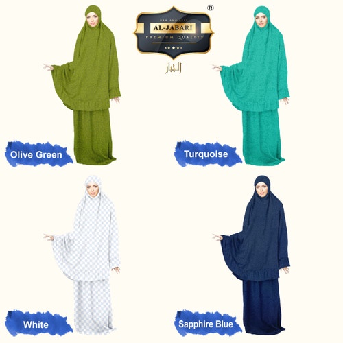 Mukena Al-Jabari Jumbo Size Rempel Tas Serut