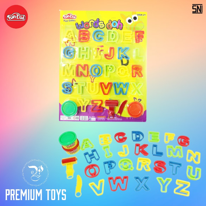 Fun Doh WORDS Lilin Mainan Anak FunDoh