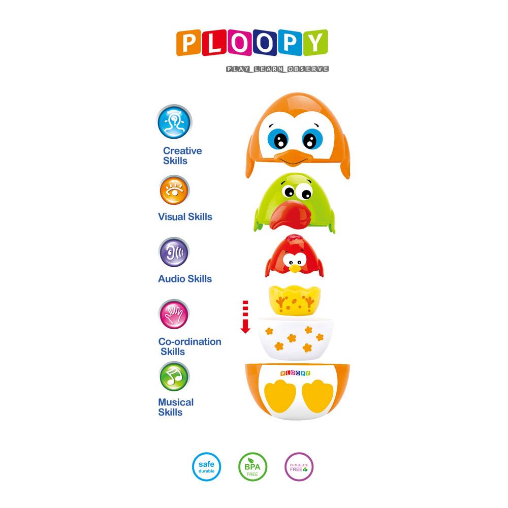 PLOOPY EGG STACKING CUPS / PP21161 (MAINAN BABY)