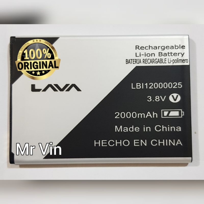Baterai Lava Iris 50 LBI12000025 Original Batre lava iris 50 lbi1200005 Baterai Lava