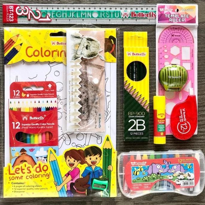 

Butterfly Stationery - School Kit - Paket Alat Tulis Sekolah