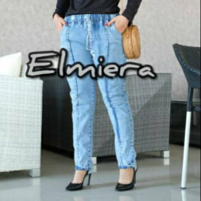 Celana Jeans Wanita Baggy Snow Lipat Terbaru