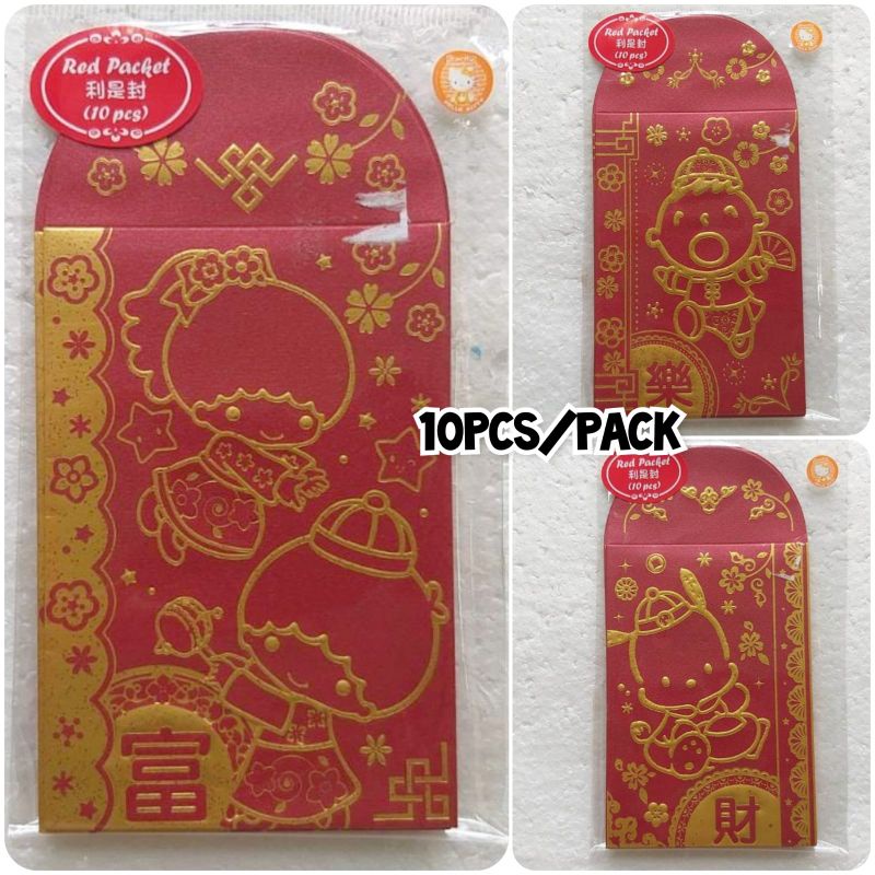 

Angpai Merah Panjang Sanrio