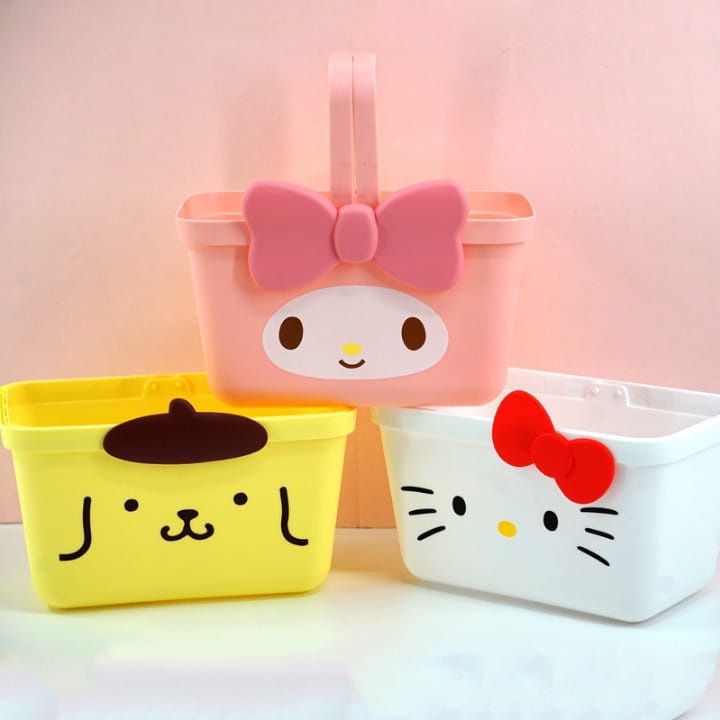 Keranjang Miniso Hello Kitty Pompompurin / Keranjang Hello Kitty