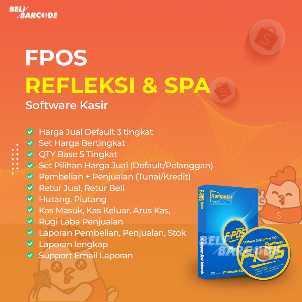 Software Kasir F-Pos Refleksi &amp; Spa Program Aplikasi Kasir Salon Original