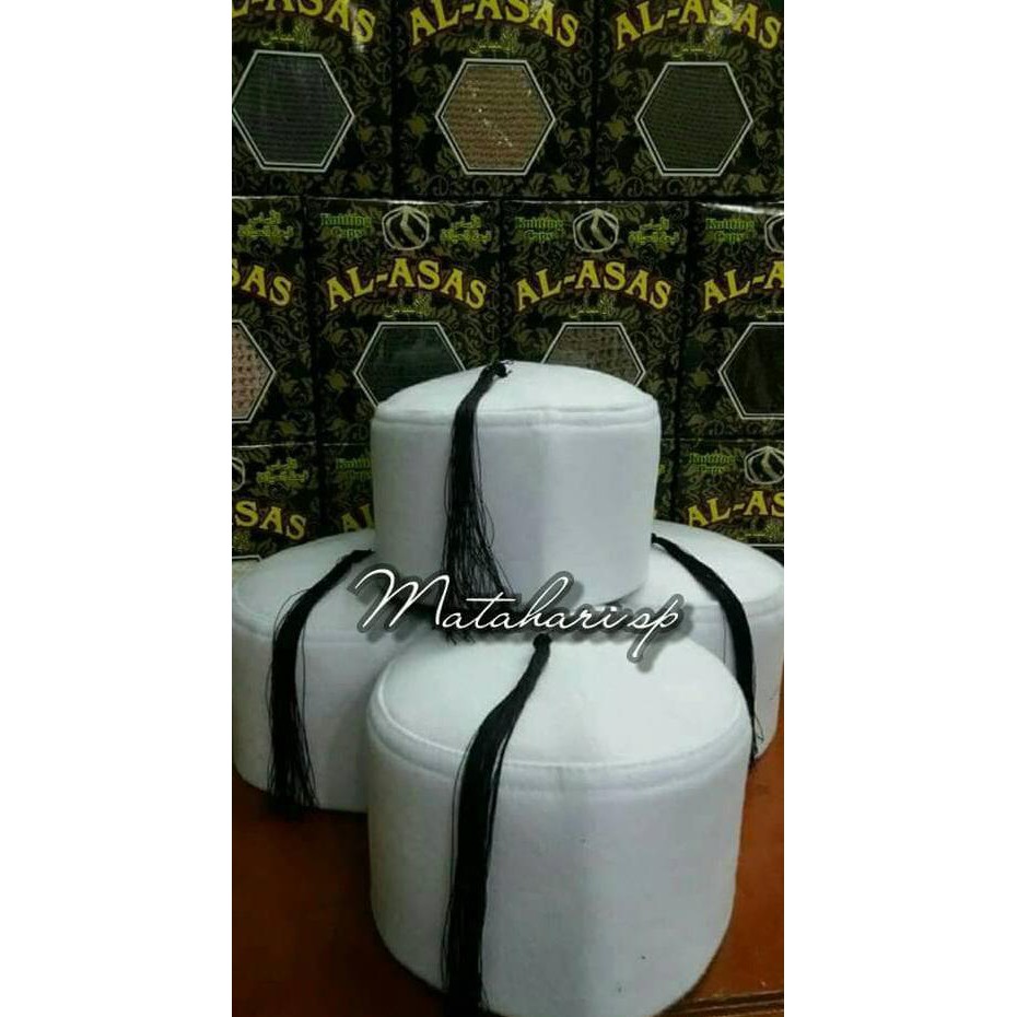 Super Sale  peci sufi / peci mesir / peci pitung / peci songkok / kopiyah - Putih Terbaru