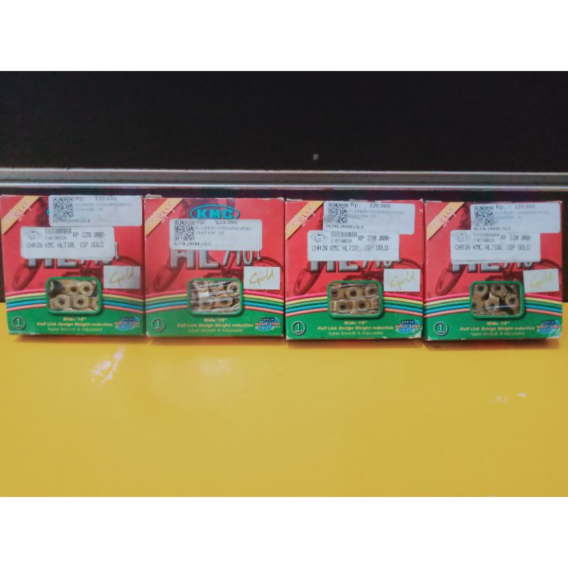 RANTAI SEPEDA BMX KMC HALF LINK GOLD