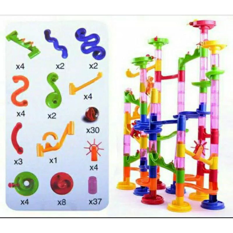 Tma / Marble Run Adventure isi 105pcs / Mainan Rail Bola Pertualang