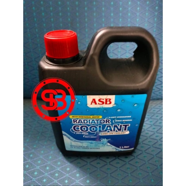 AIR RADIATOR / RADIATOR COOLANT MERAH RED 1L / 1 LITER MERK ASB