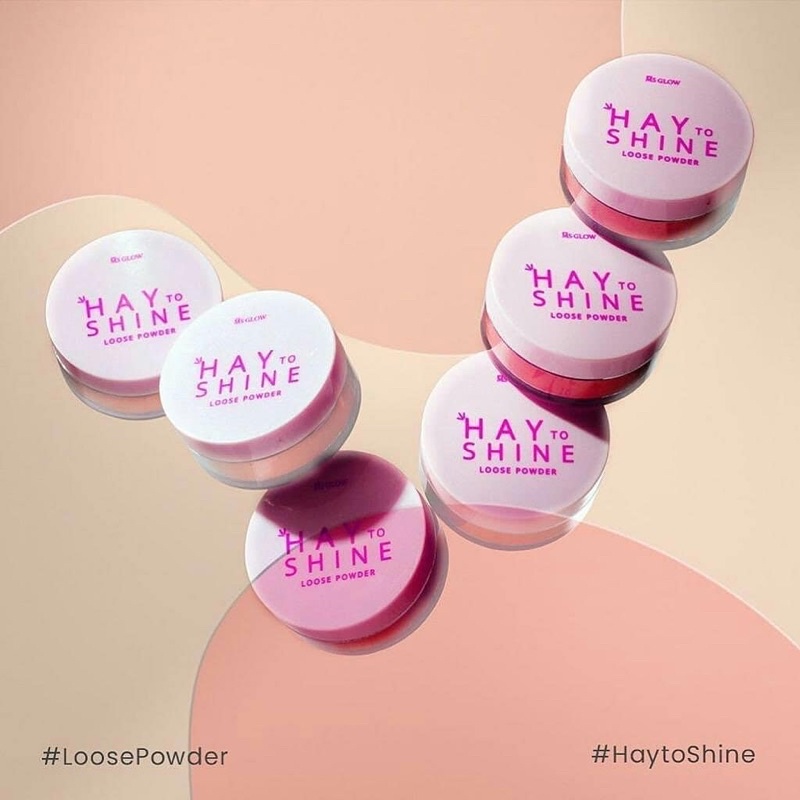 Ms glow loose powder hay to shine natural haytoshine ivory dan oily to matte anti sebum bedak tabur msglow beauty ms cosmetics