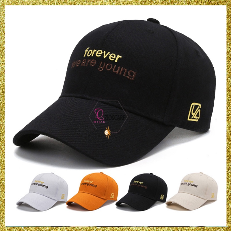 TOPI BASEBALL DISTRO PRIA WANITA FOREVER YOUNG CAP IMPORT POLOS BAHAN TEBAL HIGH QUALITY TRI