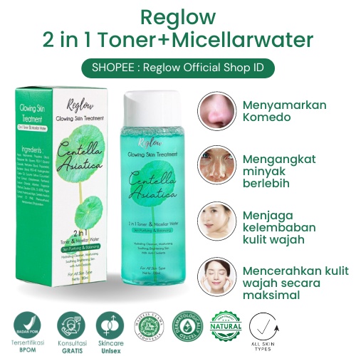 Toner Reglow dr.Sindy Skincare Wajah Glowing Pencerah Kulit Kusam Penghilang Komedo Mengecilkan Pori Pori Rglow Original Official Store