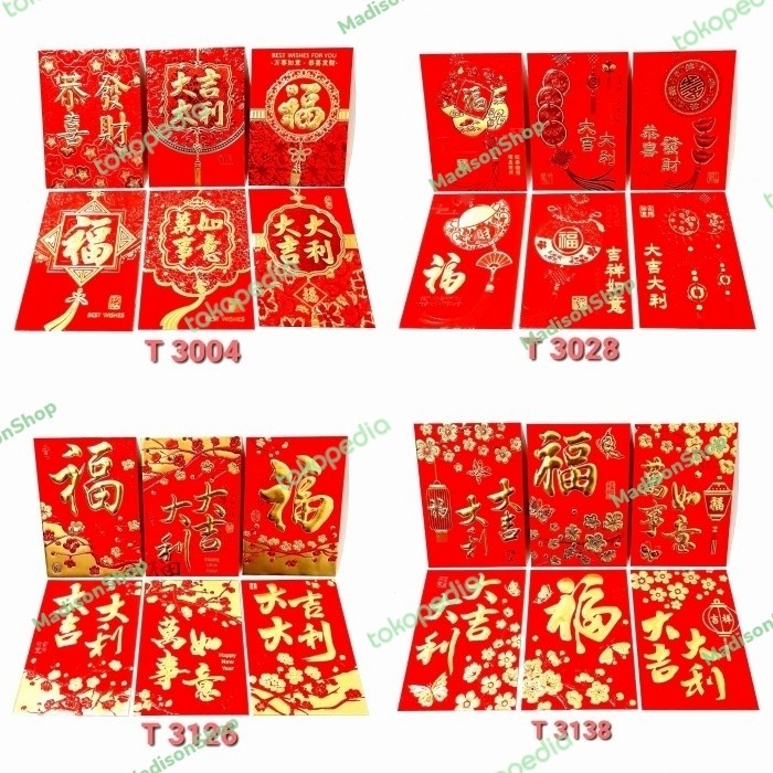 Angpao Fu Pendek Netral 2022 Angpao Fuk Hoki Angpao Grosir Termurah Merah Murah Harga Grosir Termurah