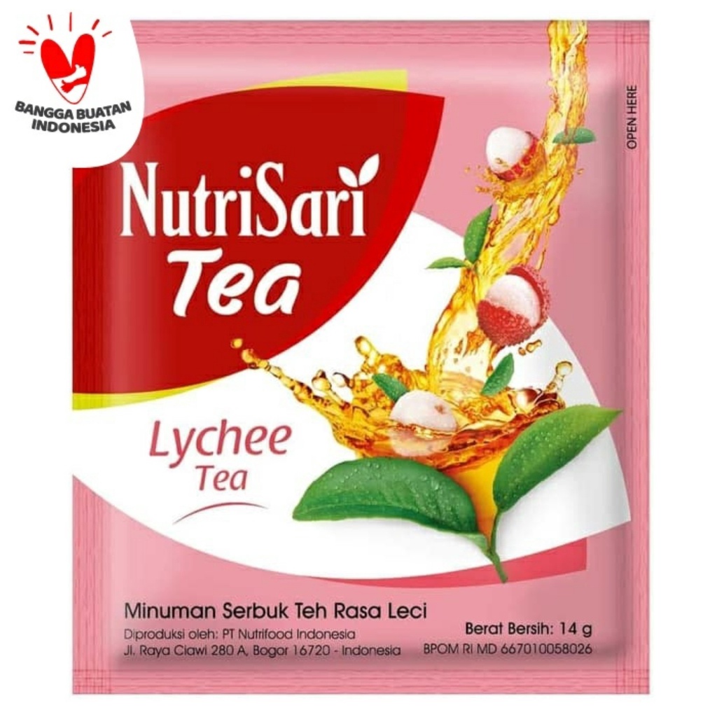 Nutrisari Sachet renceng 14gr x 10 American Sweet Orange / Sweet Mango / Lychee Tea