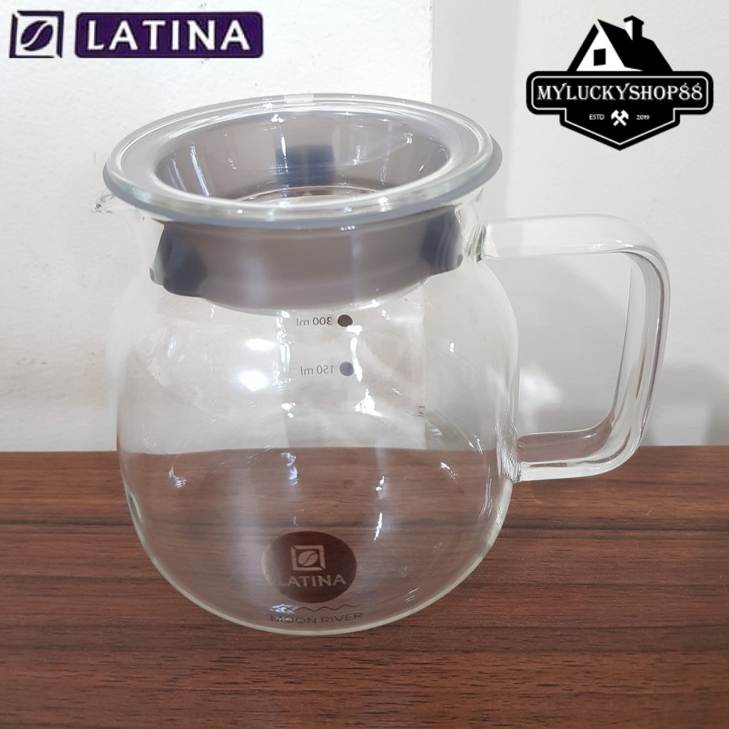 Latina Moon River Coffee Server 600ml Pot 600 ml Teko Kopi Kaca 600 cc