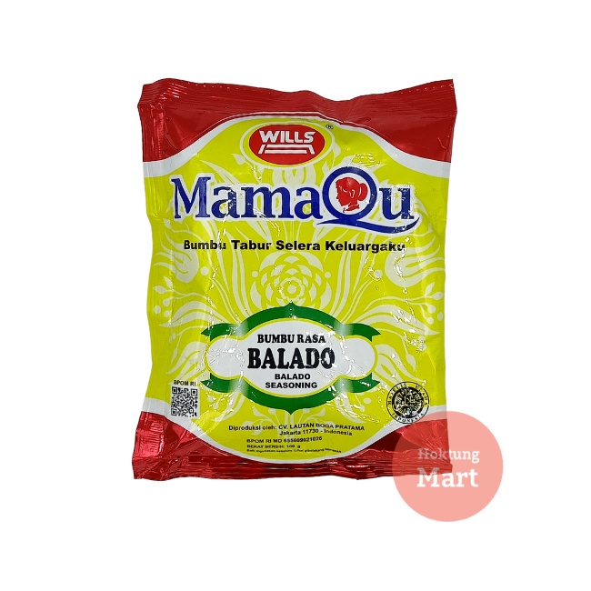 

Wills Mamaqu Bubuk Tabur Rasa Balado 100gr Bumbu Balado