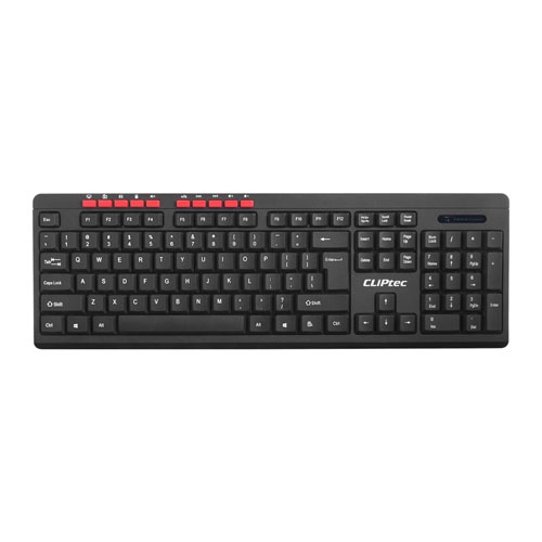 Keyboard Mouse CLIPtec RZK339 Wireless Multimedia Combo 1200DPI