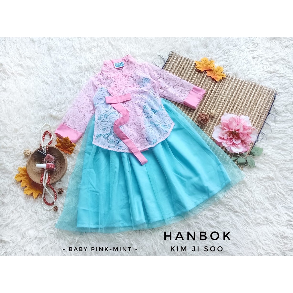 Hanbok Kim Ji Soo Anak Unik/Baju Adat/Hanbok Anak murah