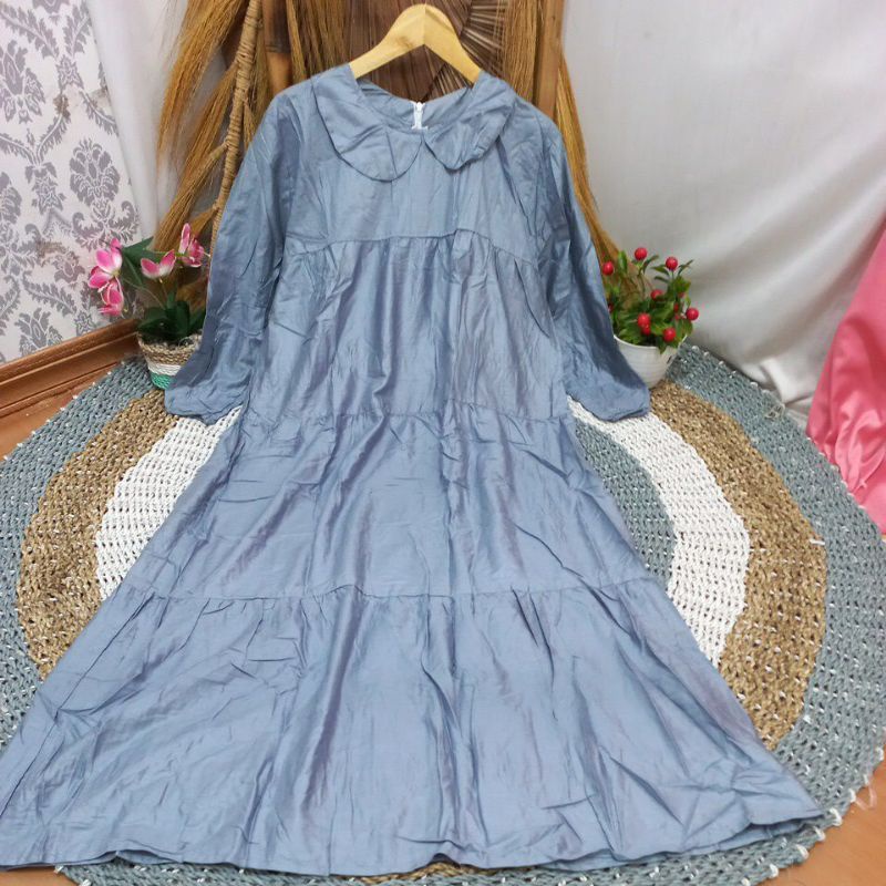 Dress Rayon Busui//MIDI DRESS RAYON gamis