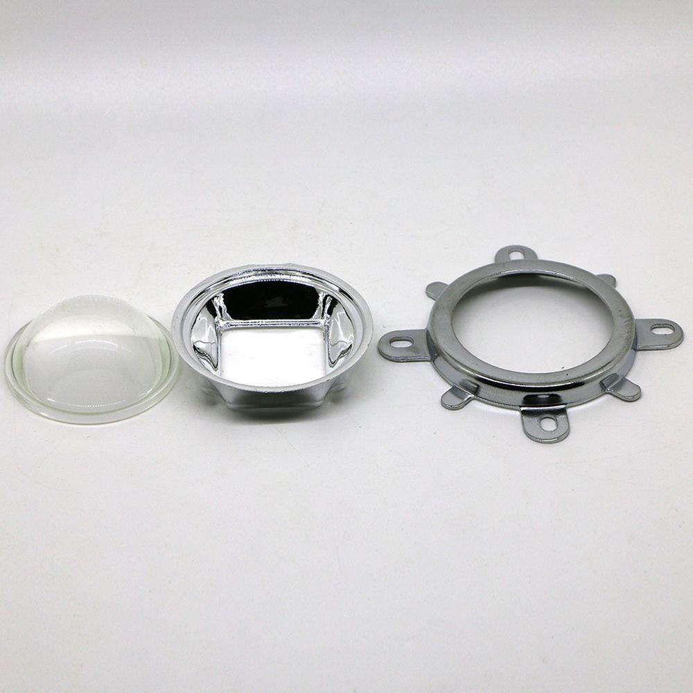 Lanfy 44mm Lensa LED 60-80 Derajat Kualitas Tinggi Reflektor Collimator 20W-100W 1Set Mendunia 44mm Lensa Reflector Lens