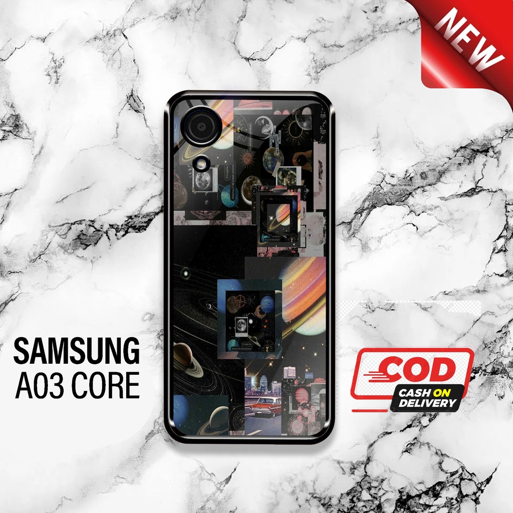 SRC - Case Samsung A03 Core Motif dark galaxy Casing Hardcase Glossy 2D Terbaru Silikon Softcase Aer