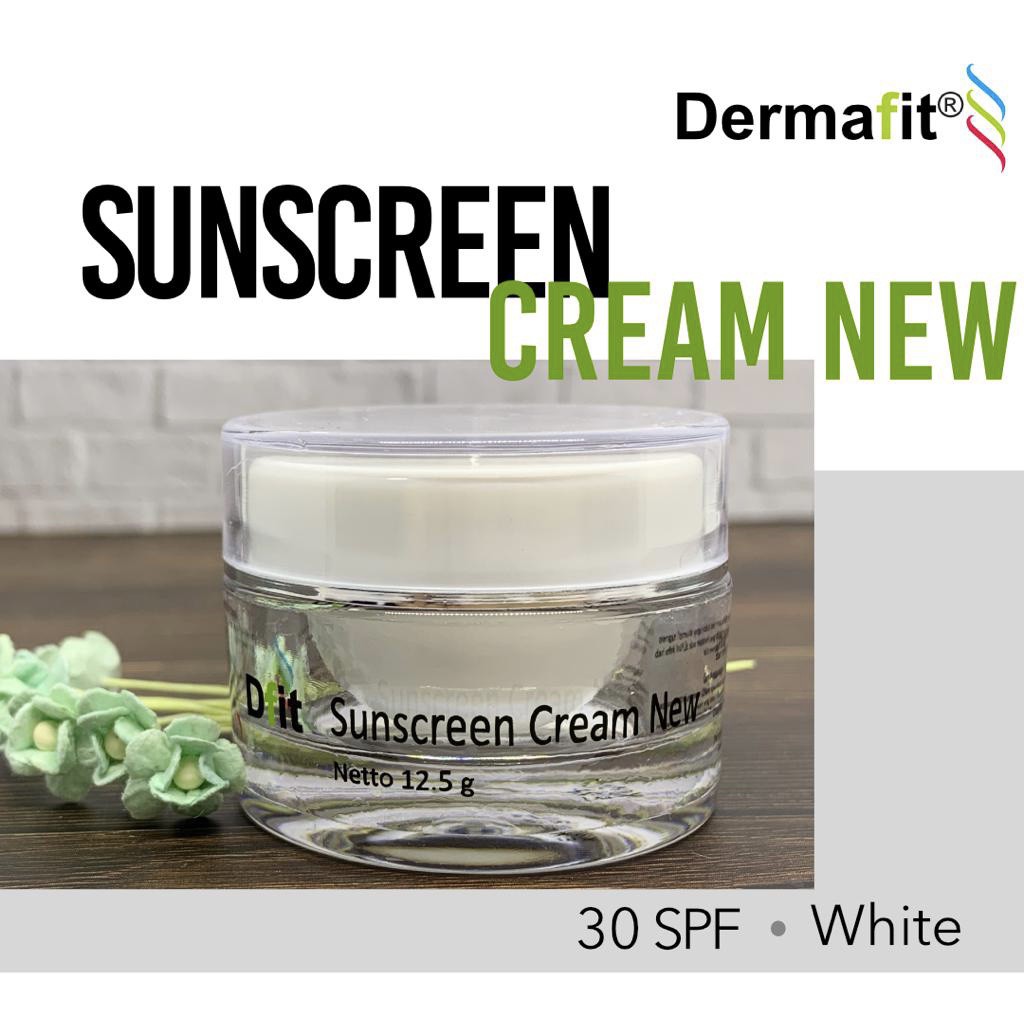 Dfit® Sunscreen Cream New | krim tabir surya wajah SPF 30 White Oil-free formula