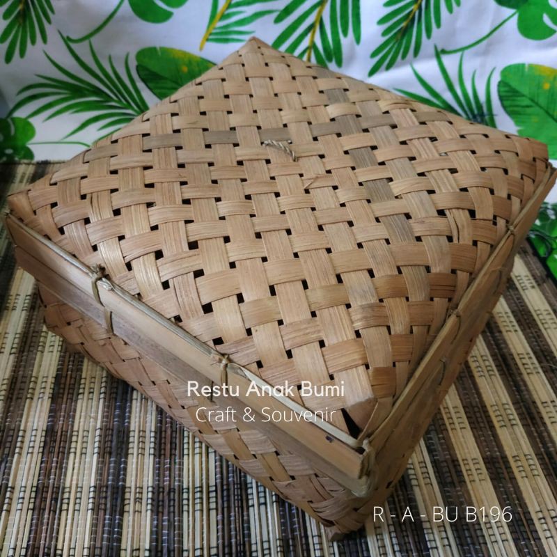 

(B196) Besek Sokase 25cm|Makanan|Box|Hampers|Hantaran|Gift|Hadiah|Kado|Sembako|Bingkisan|Parcel | Wadah seserahan | Ayam Goreng | Besek Kaki | Besek Coklat | Wakul | Anyaman Bambu