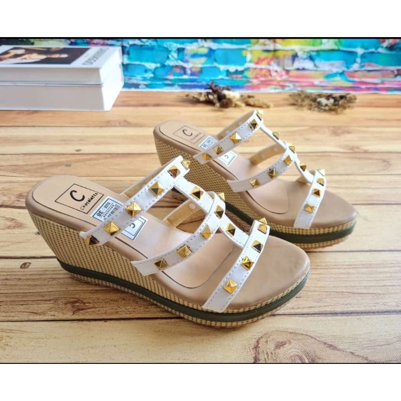 ABBUSHOES Sk 04 wedges tali stut ucik 7cm