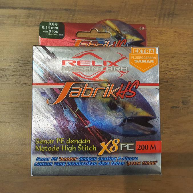 Senar Pe Jabrik Hs X8 Relix Nusantara Pe 0,6