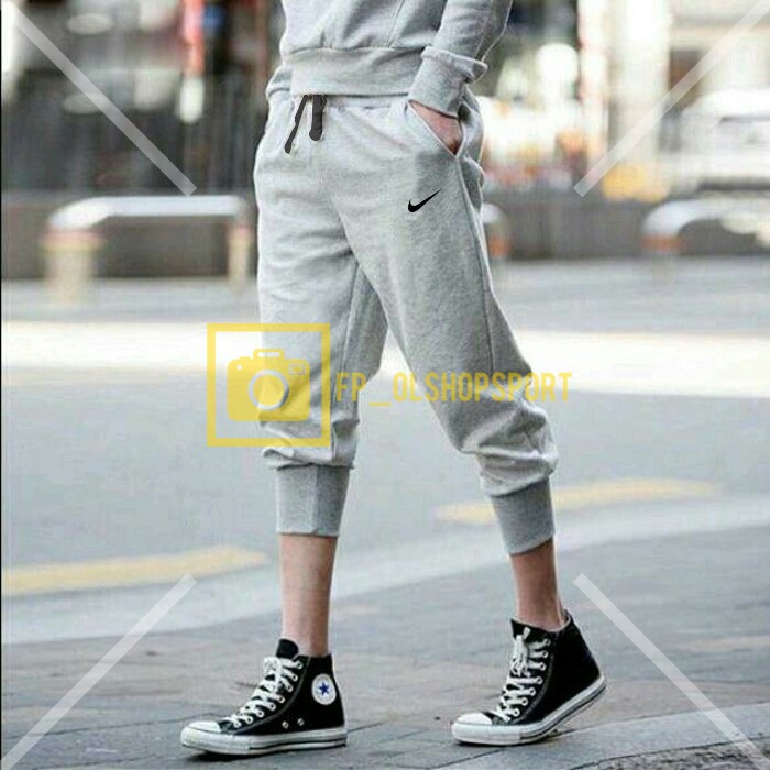 Celana Jogger Pants Pendek 3/4 Celana Training Sweatpants Keren