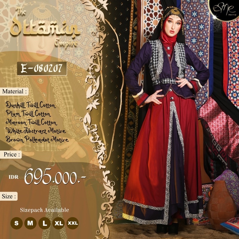 E-080207 | THE OTTOMAN EMPIRE | DISKON GAMIS ESME MEWAH TERBARU