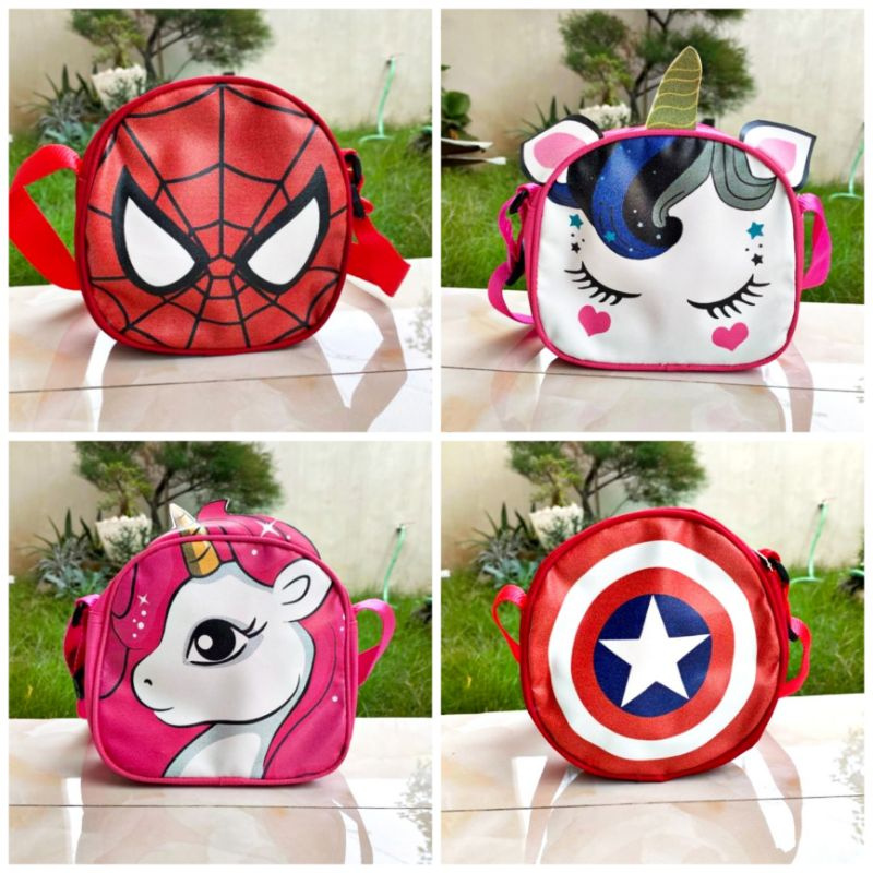 Tas Anak SAU Perempuan Laki-Laki Lucu Tas Slempang Anak Korea