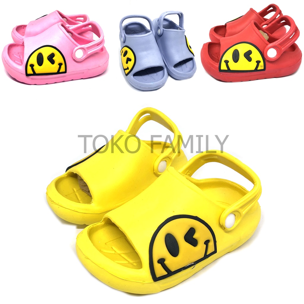 Shevano-Sendal Anak Perempuan Motif Smile Terbaru Lucu