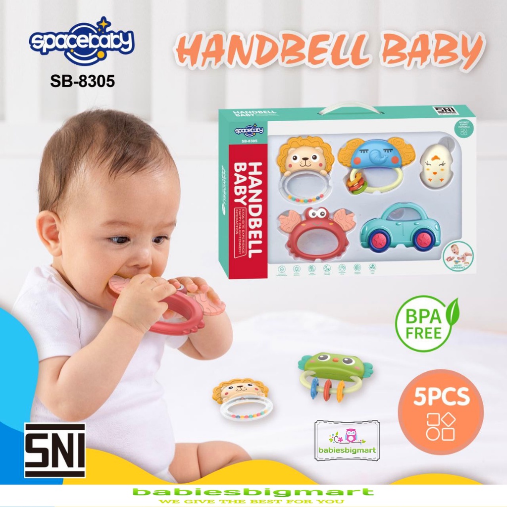 Gigitan Bayi Spacebaby Baby Teether SB 8305 SB 8306 SB 8307 BPA FREE