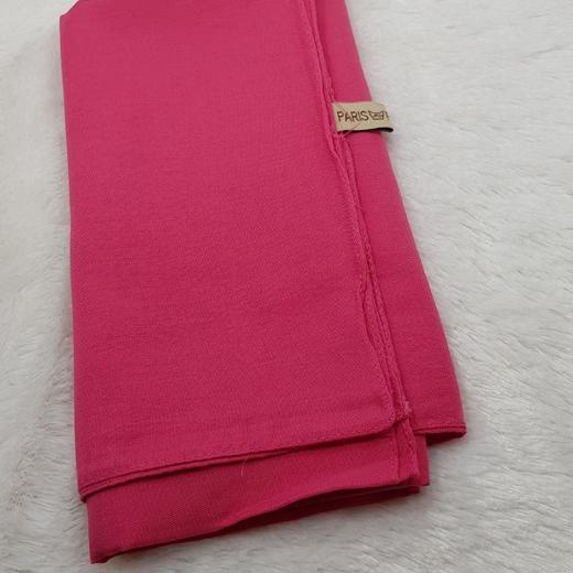 ☪ kerudung jilbab segi empat bahan PARIS VOAL PREMIUM anti letoy bisa untuk sekolah warna pink fanta