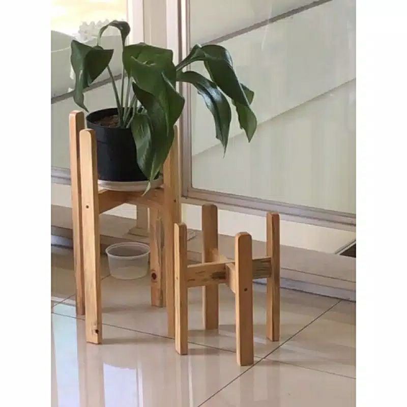 TERLARIS BAYAR COD Rak Pot Kayu / Rak Bunga / Standing Pot / Standing Pot Kayu